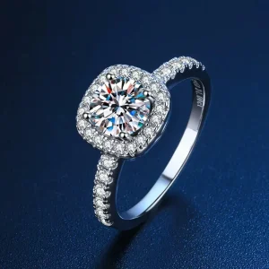 Brilliant Diamond Finger Silver Ring