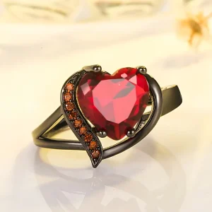 Celtic Dragon Ring Heart