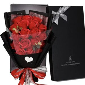 Roses Bouquet Artificial Flower Preserved 18pcs