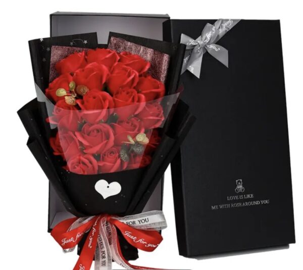 Roses Bouquet Artificial Flower Preserved 18pcs